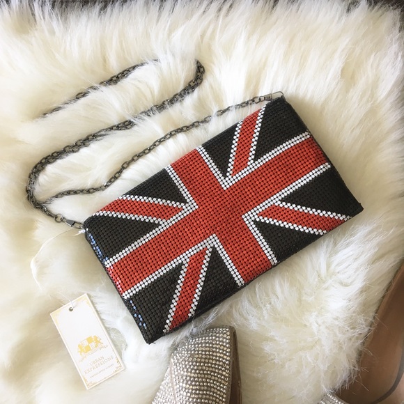 🇬🇧🆕 last1✪ Union Jack ✪ Metal Mesh Clutch Bag ✪ - Picture 7 of 8